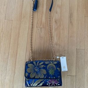 NWT Tory Burch Authentic Cosmic Floral Shoulder Bag